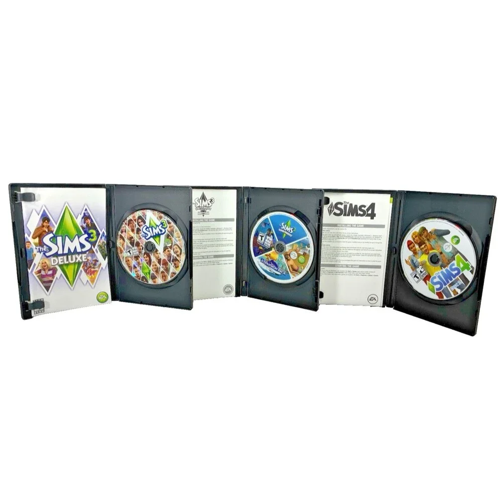 The Sims Mixed Lot of Twelve Vintage PC Games and Expansions